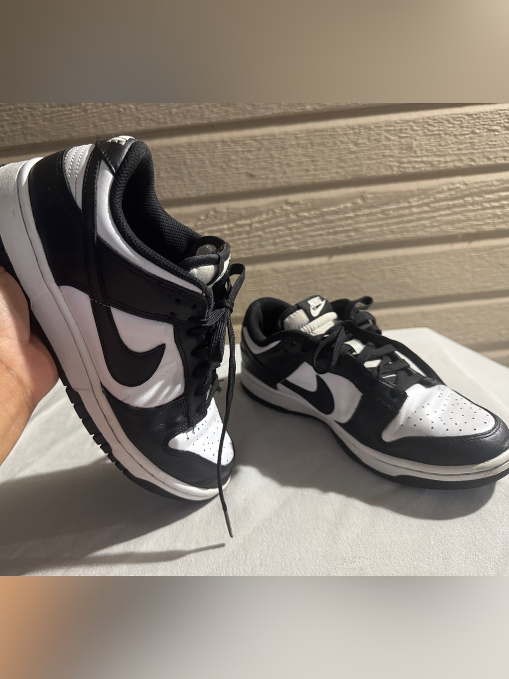Nike Dunk low Black /White 7.5